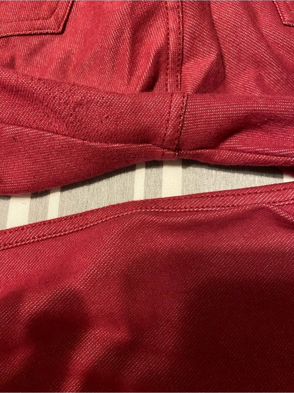 Yelete Wine Skinny Ponte Pants - Picture 5 of 5